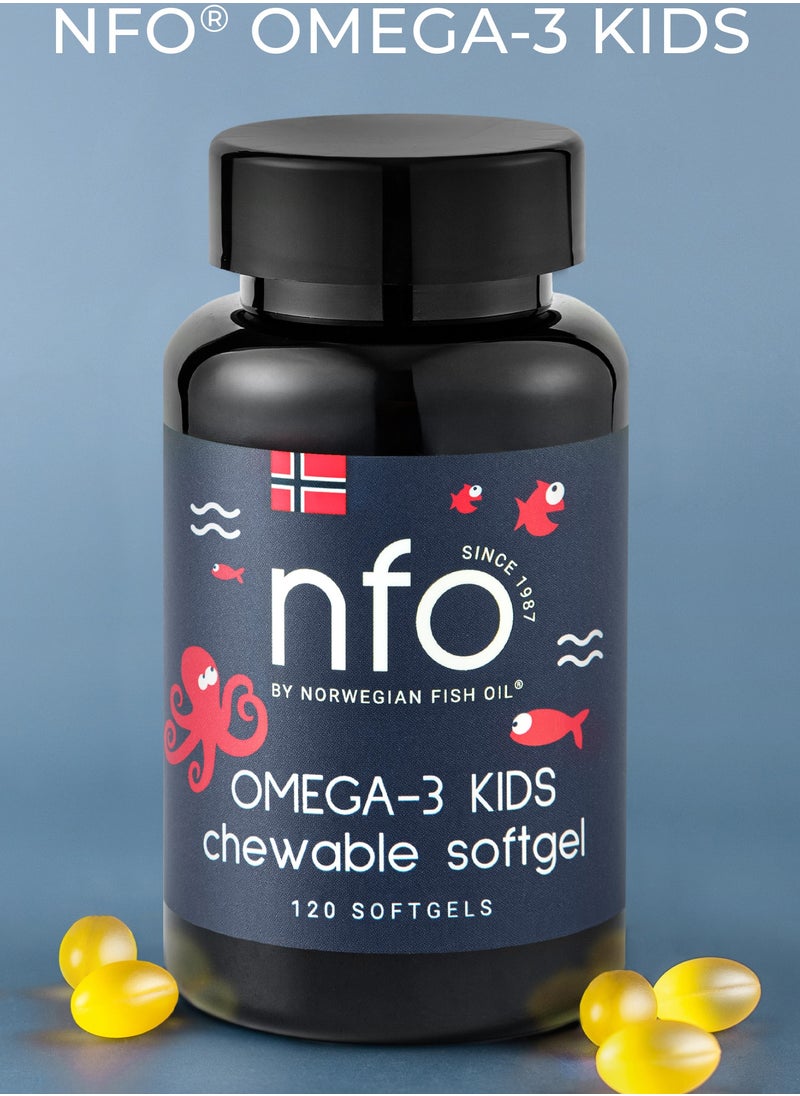 NFO Omega-3 KIDS [120 Capsules] Chewable softgels