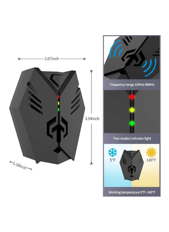 Ultrasonic Rodent Repelling, KASTWAVE Electronic Ultrasonic Bug Zappers Plug in, Repel Rodents, Mice, Rats, Squirrels for Living Room, Garage, Office, Hotel