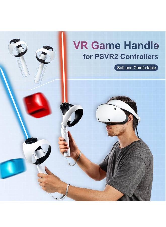 Handle Attachments for PS VR2 Controller Accessories, for Meta Quest 2 Controller Accessories, Vr Gorilla Tag Long Arms Beat Saber Extension Grip, VR Handle Accessories