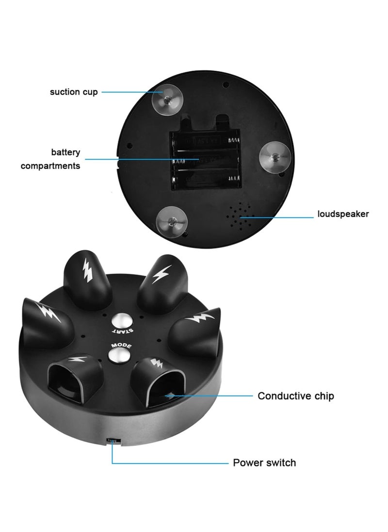 Mini Electric Shock Finger Lie Detector Rangefinder Lucky Tricky Electric Shock Roulette Shooting Desktop Stress Relief Creative Truth or Dare Toy