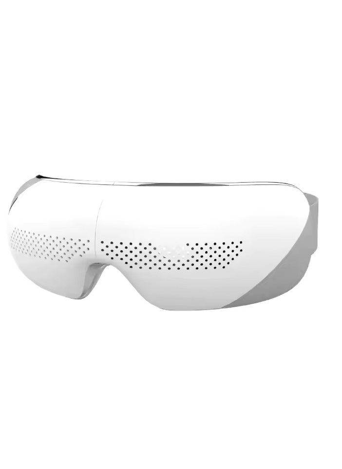 Smart Portable Eye Massager with Heat, Air Pressure & Vibration | Foldable Design, Bluetooth Music.  Reduce Eye Strain, Improve Sleep