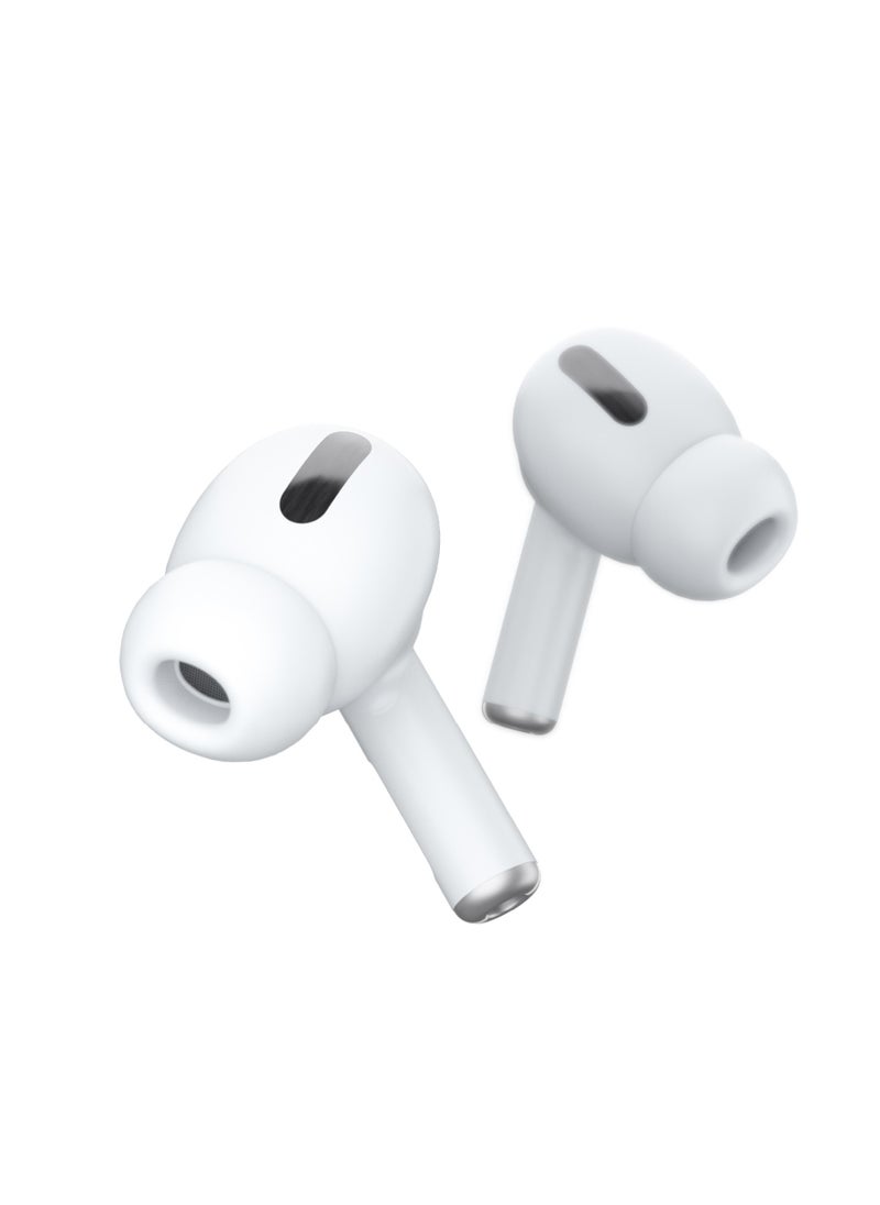 Earbuds Wireless Bluetooth Connection High Quality Sound, Multi Dimension Effect Latest Trending Earpods - White