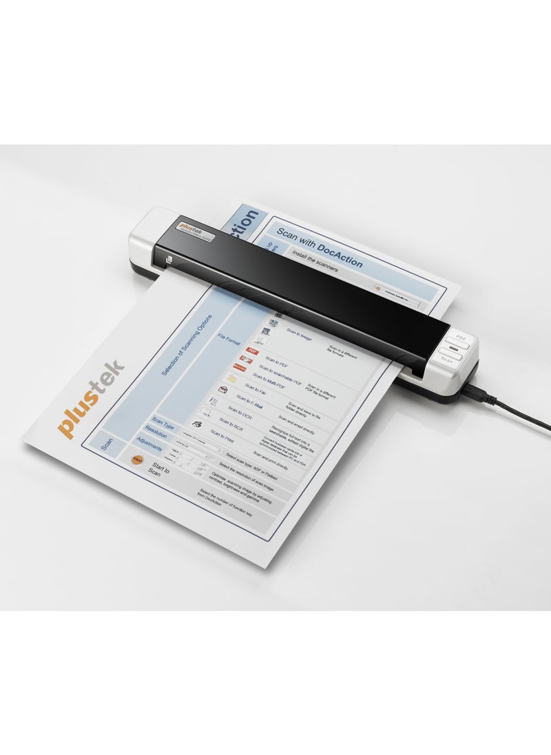 Plustek MobileOffice S410 Portable Scanner, 600dpi, CIS Color Sensor, Easy to use | MobileOffice S410