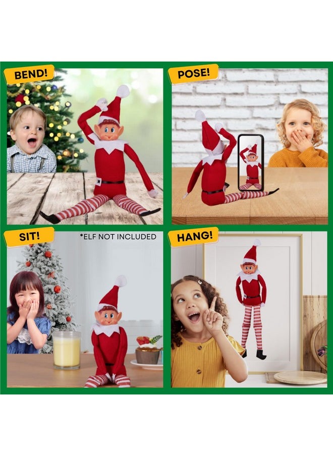 Bendable Elf Flex Accessories Upgrade Kit - Complete Sewing Diy Elf Accessories To Make Your Elf Doll Stand And Pose | 2024 Christmas Elf Wire And Prop Kit With Elf Notes And Message Cards