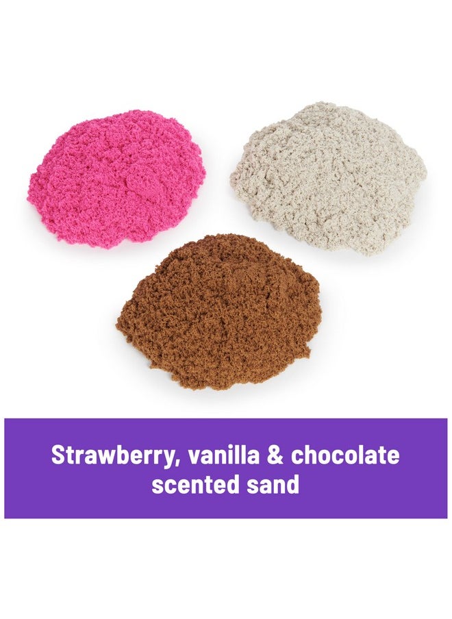 Ice Cream Scents 3-Pack, 2Lbs Of Strawberry, Chocolate, And Vanilla Scented Play Sand, Toys For Kids Ages 3+