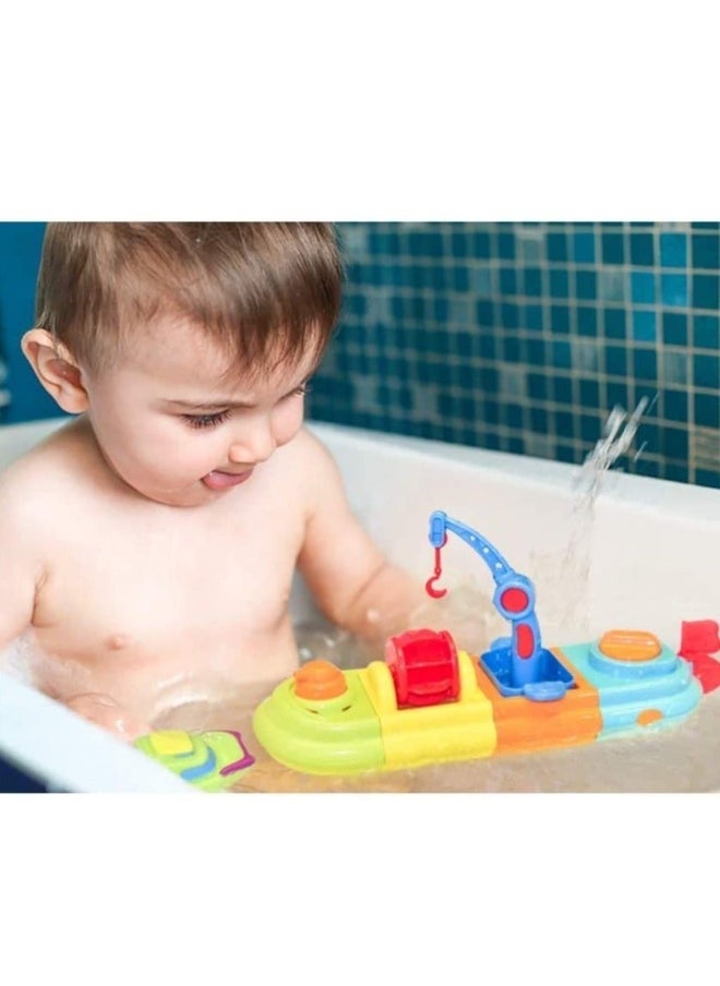 Wind-Up Boat Bath Toy for Kids, Baby, Toddler