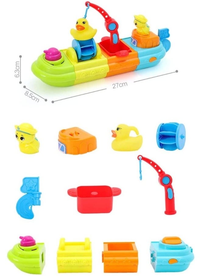 Wind-Up Boat Bath Toy for Kids, Baby, Toddler