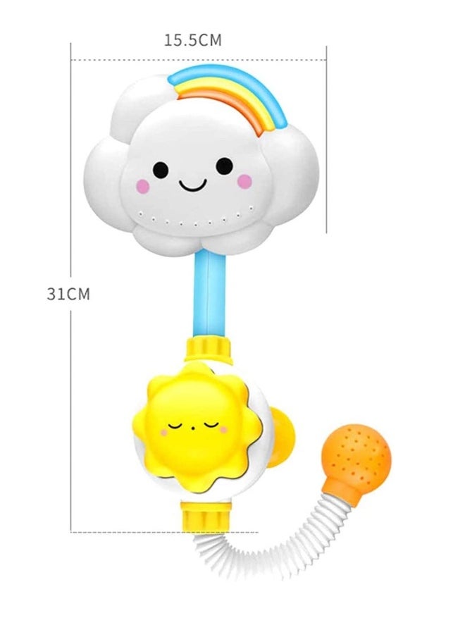 Bath Toys For Toddlers Baby Bath Shower Toy Bath Spray Water Shower Toy Lovely Cloud Rainbow Water Squirt Shower Faucet For Toddlers Kids Cloud Baby Bath Toys