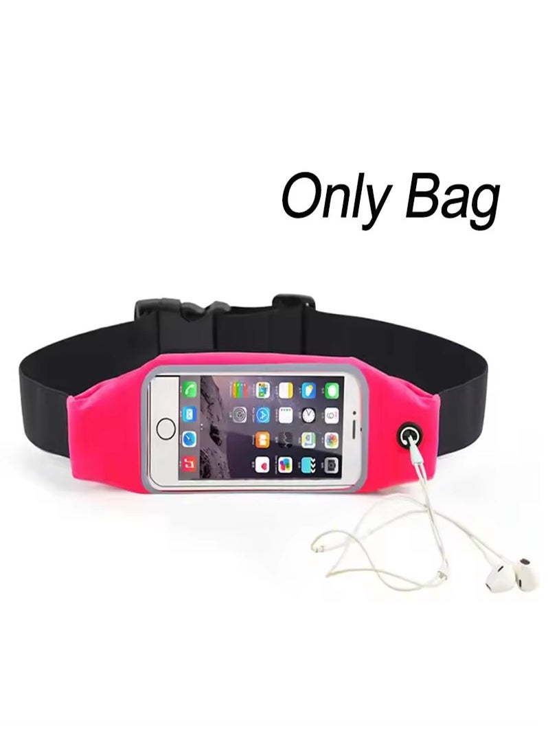 Outdoor sports running waist bag with touch screen, anti-theft and anti-sweat invisible waist bag, music fitness belt