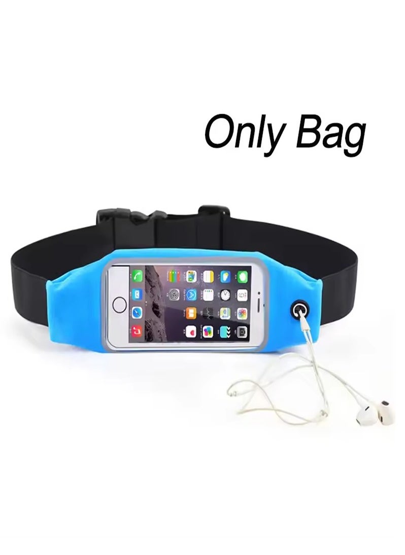 Outdoor sports running waist bag with touch screen, anti-theft and anti-sweat invisible waist bag, music fitness belt