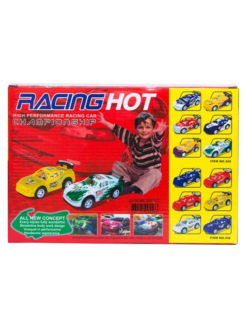 12-Piece Championship Hot Racing Car Play Set