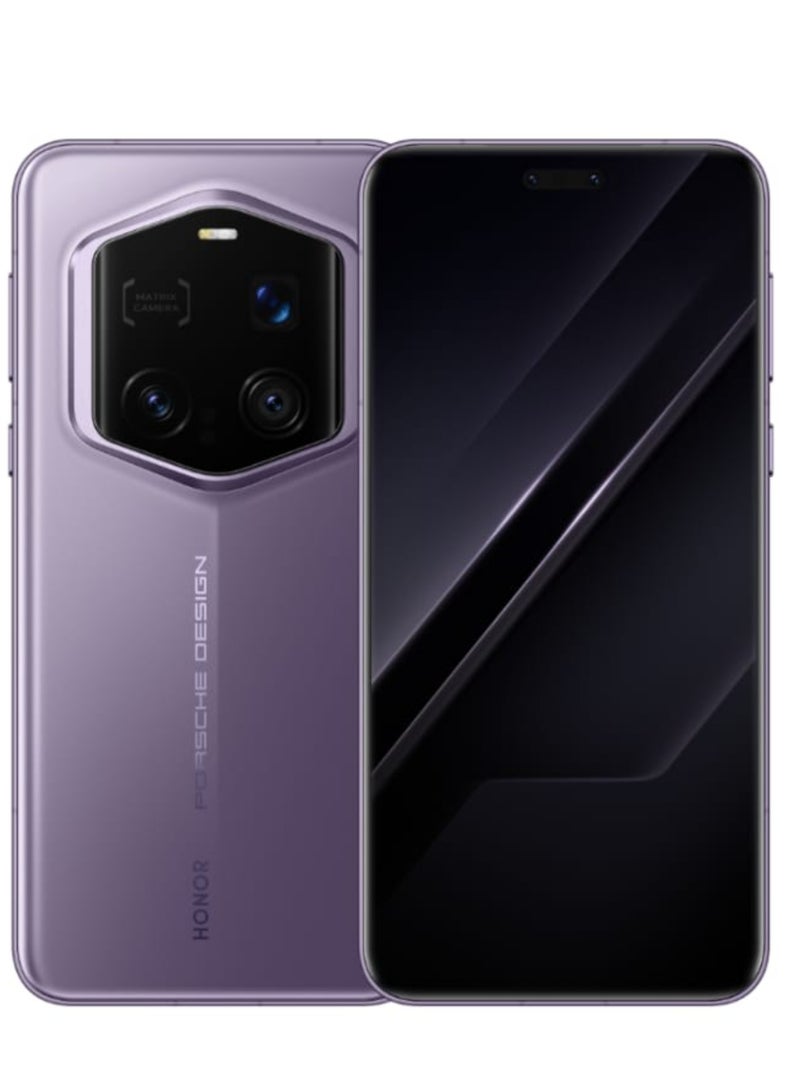 Magic 7 RSR Porsche Design Smartphone Purple | 24GB RAM + 1TB Storage | Snapdragon 8 Elite Chip | 6.8” LTPO OLED 120Hz Display | Quad Camera (200MP+50MP+50MP+TOF) | 5850mAh Battery | IP68 | Android 15 | Luxury Design with Google play Chinese version