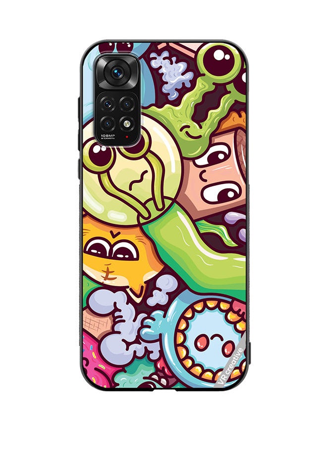 Protective Case Cover For Xiaomi Redmi Note 11S Graphitti Design Multicolour