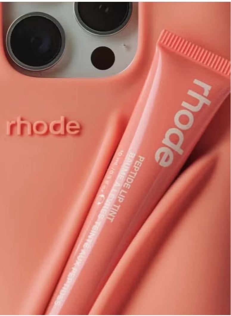 Peptide Lip Tint (PEACH PIT) + Summer Lip Case Case for iPhone 15 pro (PEACH PIT) - Limited Edition