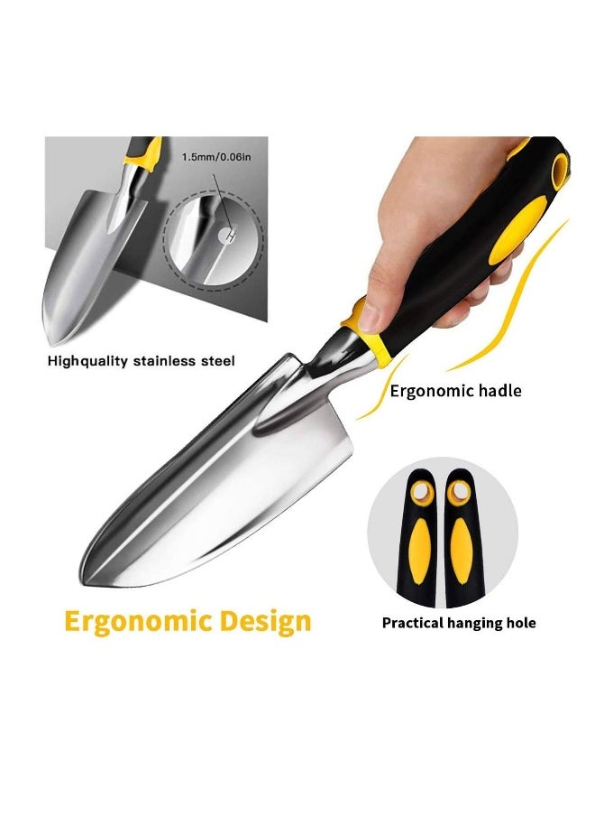 5 Piece Garden Tools Set-Gardening Tools Pruning Shears Garden Gloves Succulent Tools Set Heavy Duty Gardening Tools Aluminum with Soft Rubberized Non-Slip Handle Tools