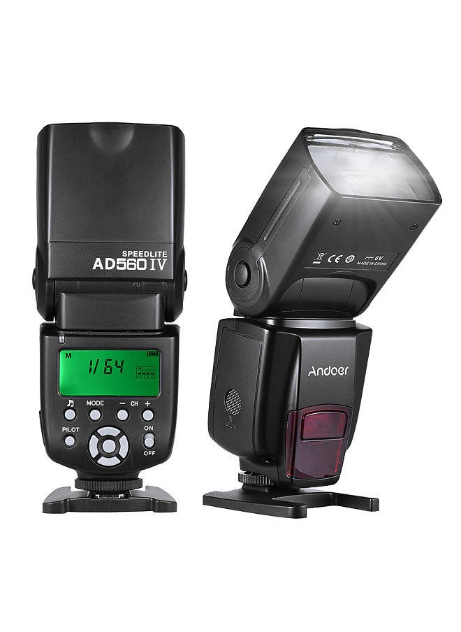 AD560 IV 2.4G Wireless Universal On-camera Slave Speedlite Flash Light GN50 LCD Display for DSLR Cameras