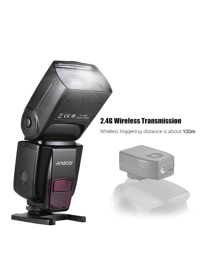AD560 IV 2.4G Wireless Universal On-camera Slave Speedlite Flash Light GN50 LCD Display for DSLR Cameras