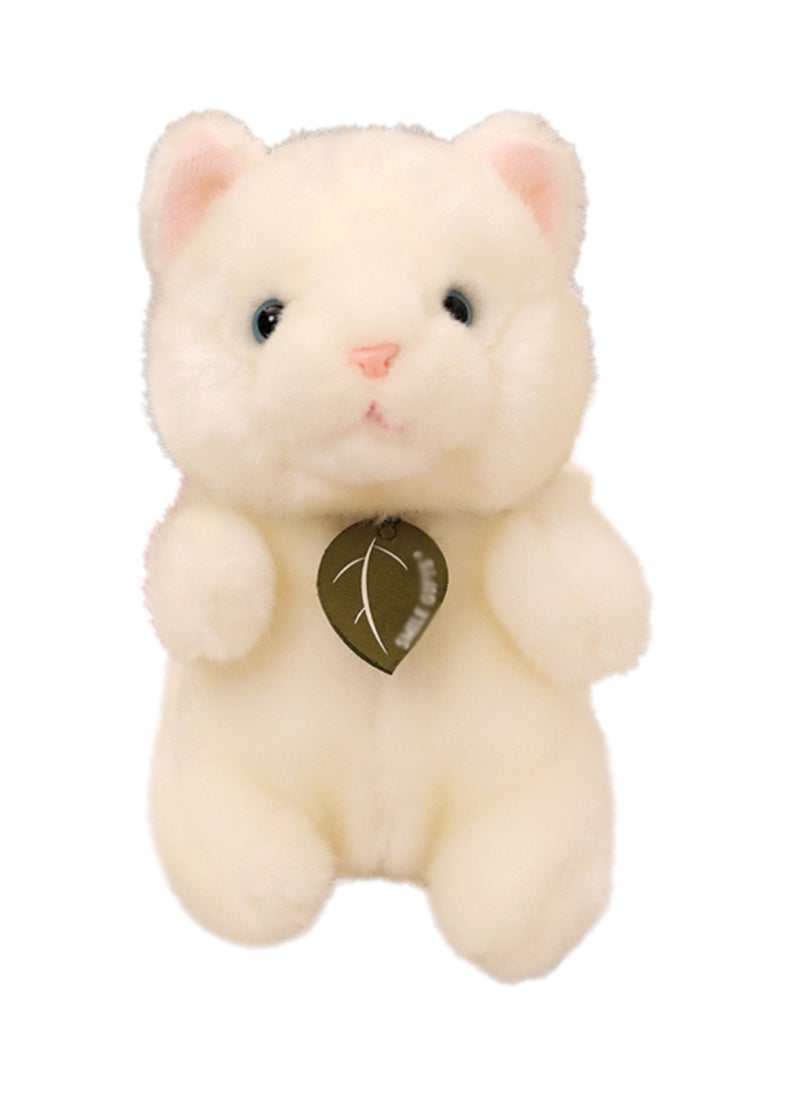 18 CM Cute Simulation White Cat Plush Toy Soft Stuffed Animal Doll For Girls And Boys All Ages Gift