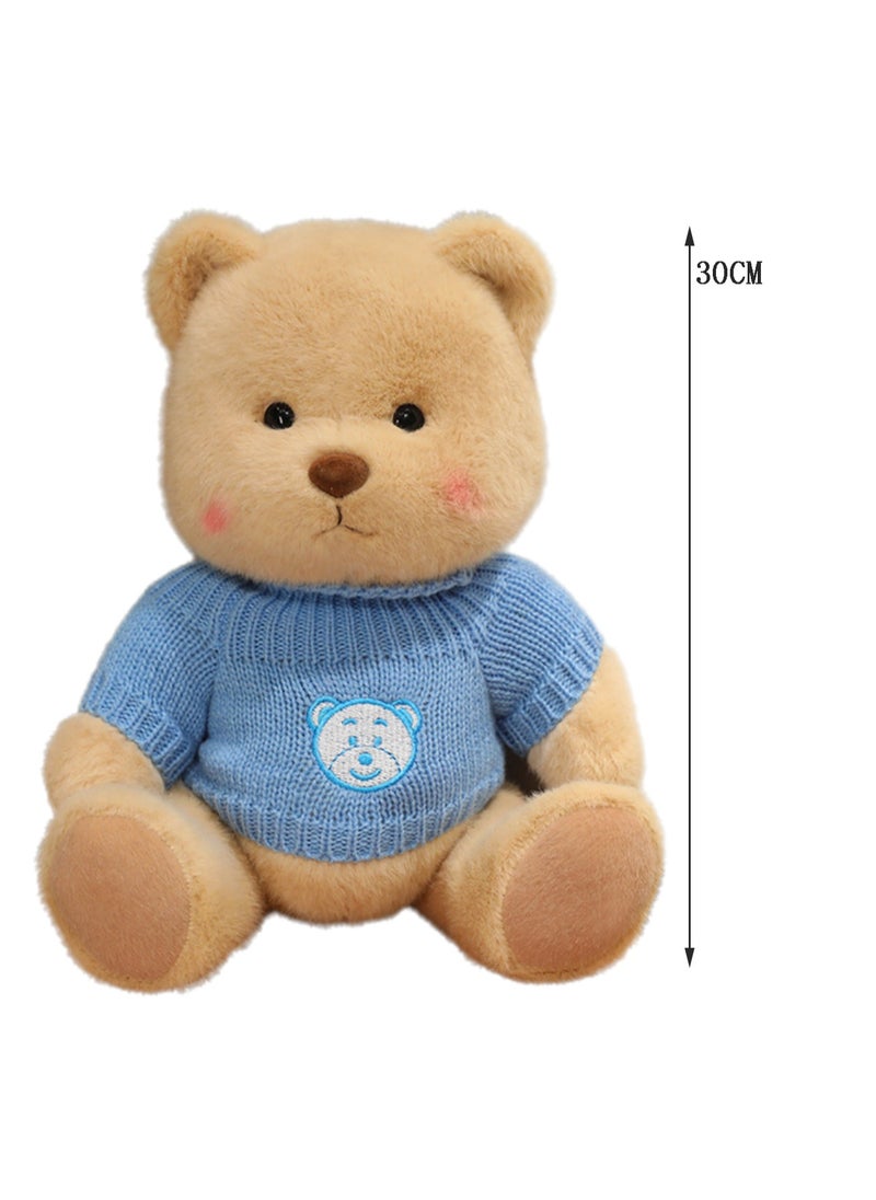 30 CM Cute Cartoon Bear Plush Toy Soft Stuffed Movable joints Doll For Girls And Boys All Ages Gift（Style 9）