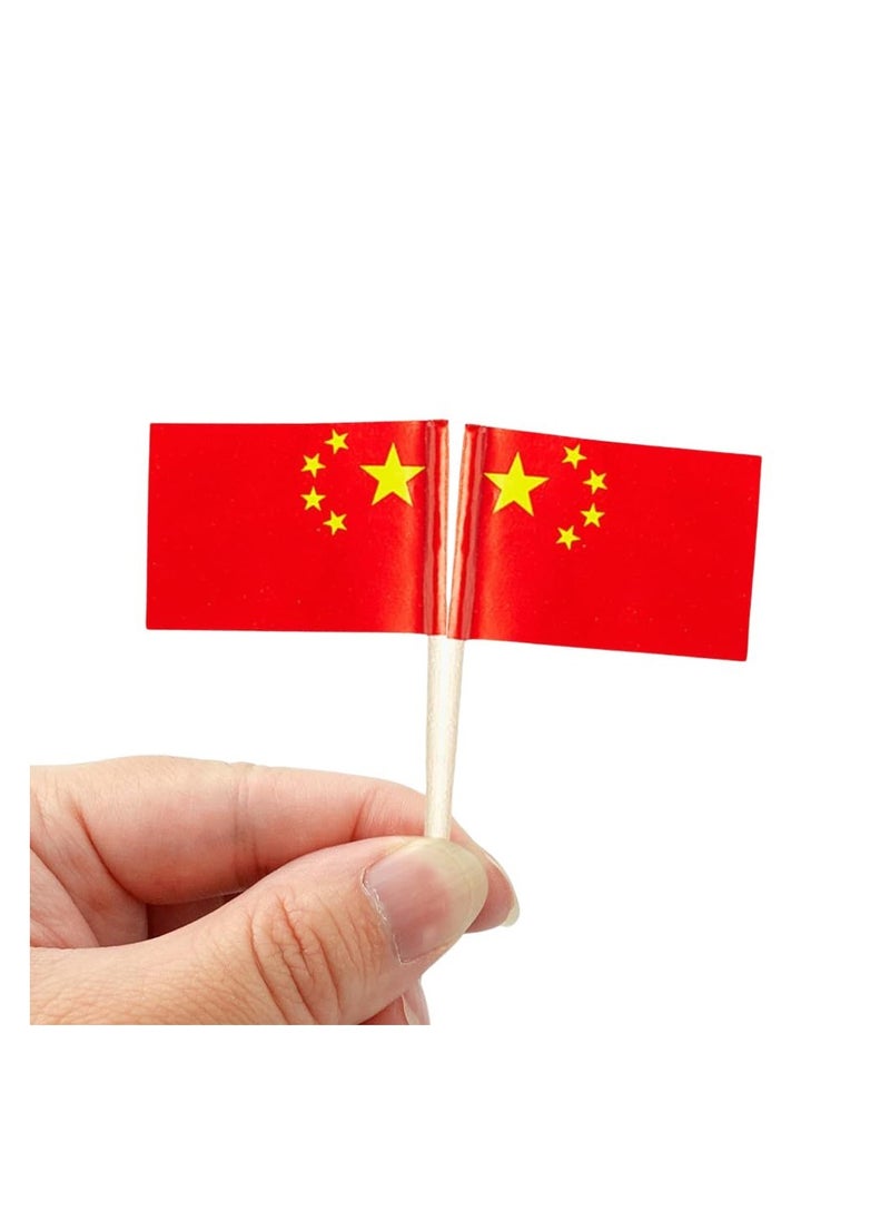 China Cupcake Toppers For Decorations–Toothpick Cupcake Toppers–Perfect For Celebrations,PartiesAnd Events–Mini Stick Flags For Decorating Cupcakes,Cakes And Desserts
