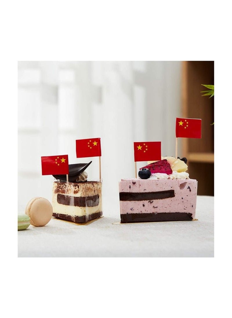China Cupcake Toppers For Decorations–Toothpick Cupcake Toppers–Perfect For Celebrations,PartiesAnd Events–Mini Stick Flags For Decorating Cupcakes,Cakes And Desserts