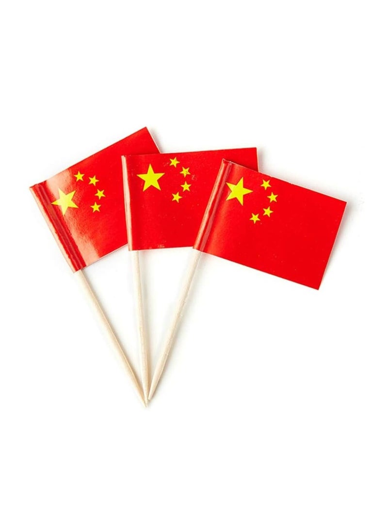 China Cupcake Toppers For Decorations–Toothpick Cupcake Toppers–Perfect For Celebrations,PartiesAnd Events–Mini Stick Flags For Decorating Cupcakes,Cakes And Desserts