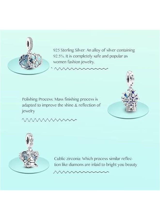 Christmas Charm for Woman-925 Sterling Silver Dangle Pendant Bead,Jewelry Beads Gifts for Women Bracelet&Necklace