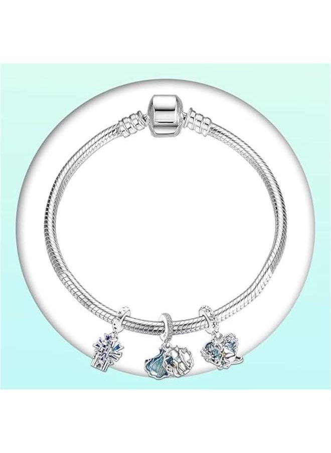 Christmas Charm for Woman-925 Sterling Silver Dangle Pendant Bead,Jewelry Beads Gifts for Women Bracelet&Necklace