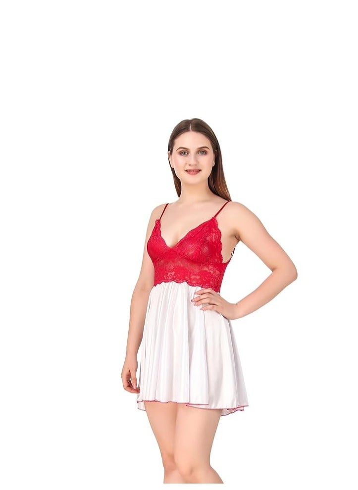Accessorize Kingdom Women's Satin Solid Night Wear (Size - Free Size)
