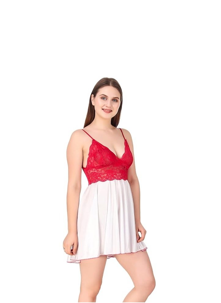 Accessorize Kingdom Women's Satin Solid Night Wear (Size - Free Size)