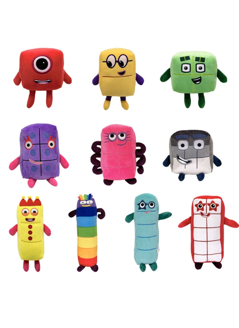 36cm Colorful Seven-7 Plush Toy Numberblocks Doll Digital Building Block Toys Children'S Mathematics Enlightenment Animation Doll | Suitable As A Gift For Children Over 3 Years Old