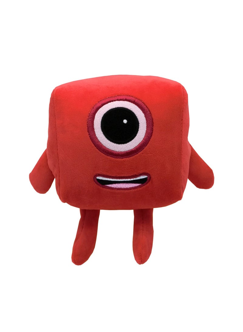 16cm Red One-1 Plush Toy Numberblocks Doll Digital Building Block Toys Children'S Mathematics Enlightenment Animation Doll | Suitable As A Gift For Children Over 3 Years Old