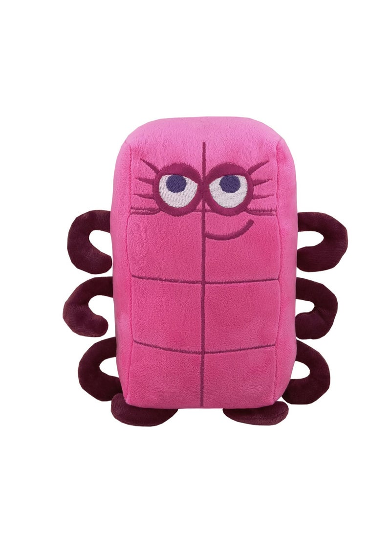 23cm Pink Eight-8 Plush Toy Numberblocks Doll Digital Building Block Toys Children'S Mathematics Enlightenment Animation Doll | Suitable As A Gift For Children Over 3 Years Old