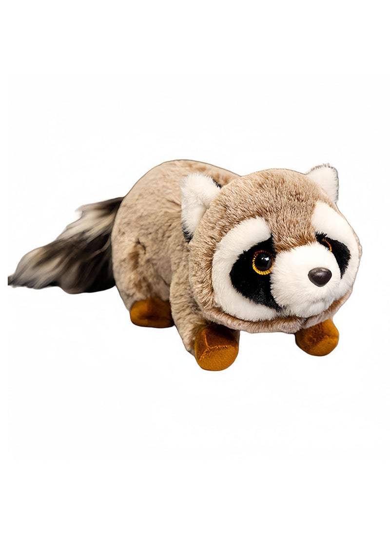 40cm Brown Raccoon Plush Toy Cartoon Animal Doll | Suitable As A Gift For Children Over 3 Years Old