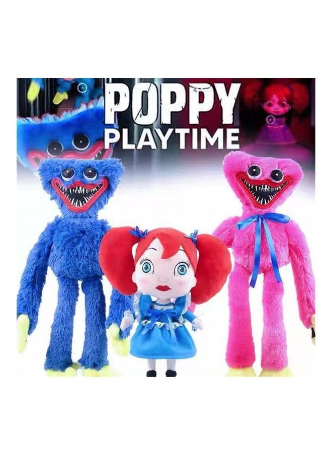 3-Piece Poppy Playtime Huggy Wuggys Plush Toys 40cm