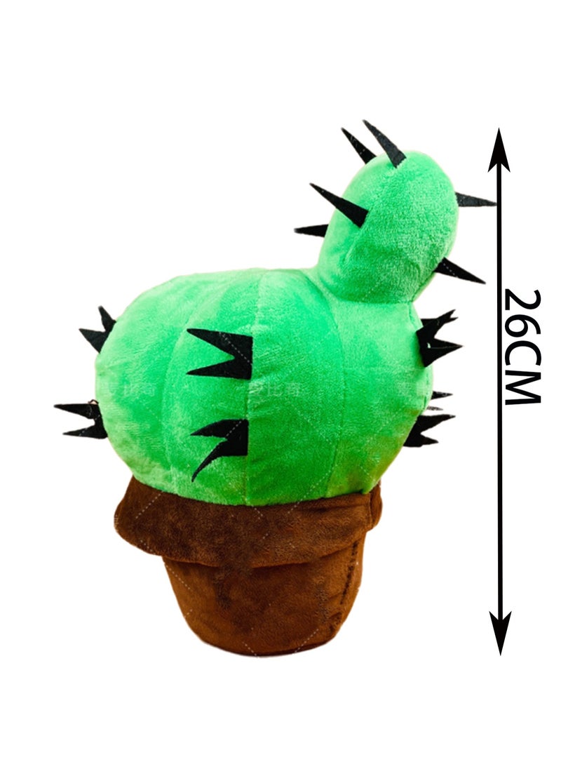 26cm Cactus Plush Toy Simulation Cactus Small Potted Doll Ornaments Gift | Gift For Children, Friends