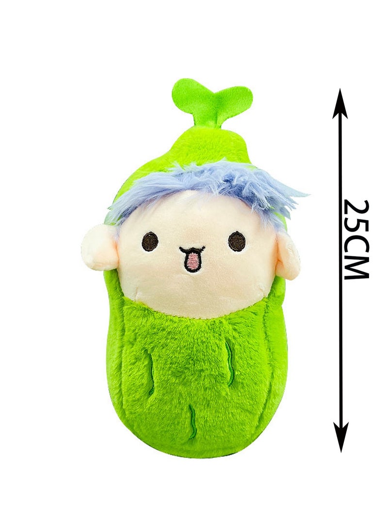 25cm Cucumber Plush Toy Simulation Vegetable Food Doll Ornament Gift | Gift For Children, Friends