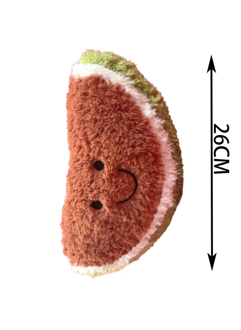 26cm Watermelon Plush Toy Cute Fruit Vegetable Doll Doll, Gift For Kids