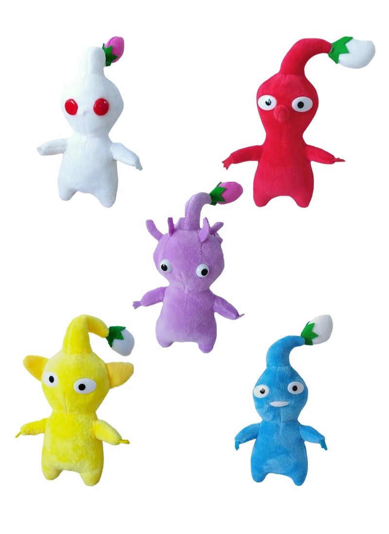 5 Pack Pikmin Plush Doll Popular Game Peripheral Doll Doll Great Gift for Boys and Girls Game Lovers (Buds)