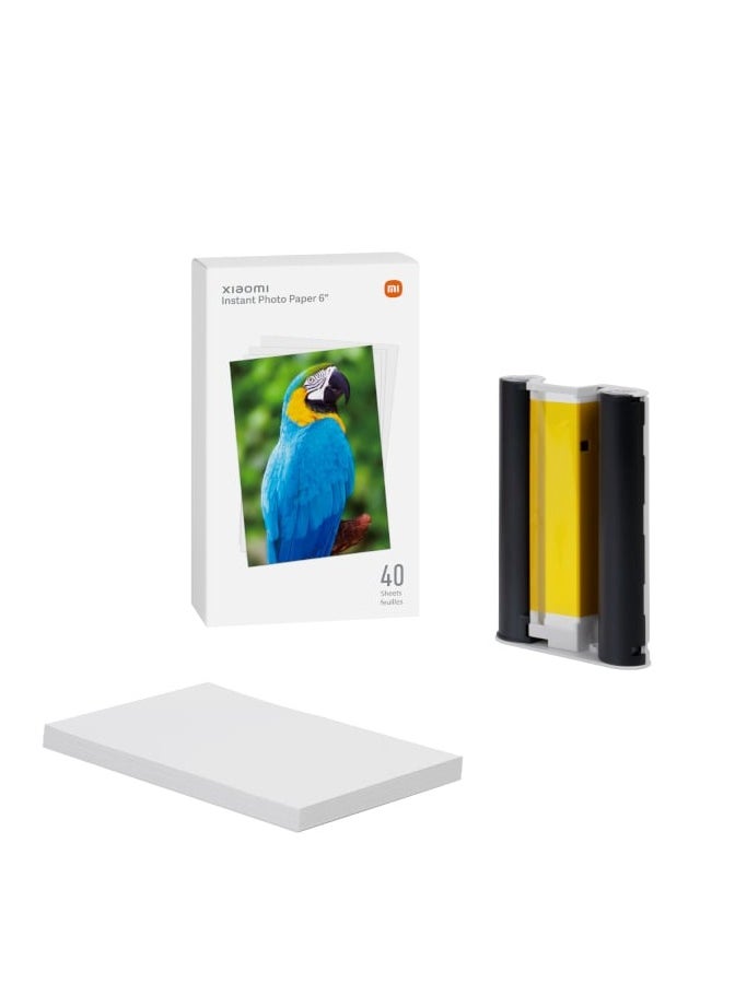 Instant Photo Paper 40 Photo Paper 3 Inch Convenient for Digital Photos Compatible With Xiaomi Photo Printers for Various Printing Needs - White