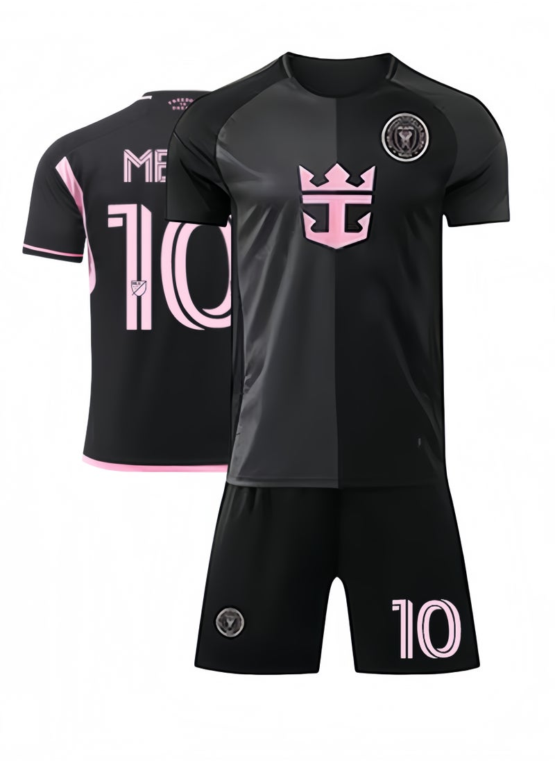 2 Piece Black Teenagers & Kids Soccer Kit NO. 10