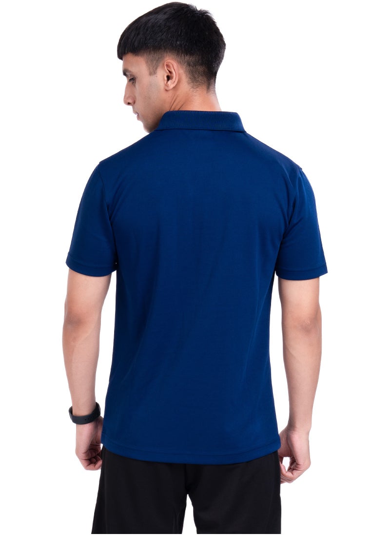 LINING POLO-T-SHIRT- (NAVY) (ATST997-3-2XL)