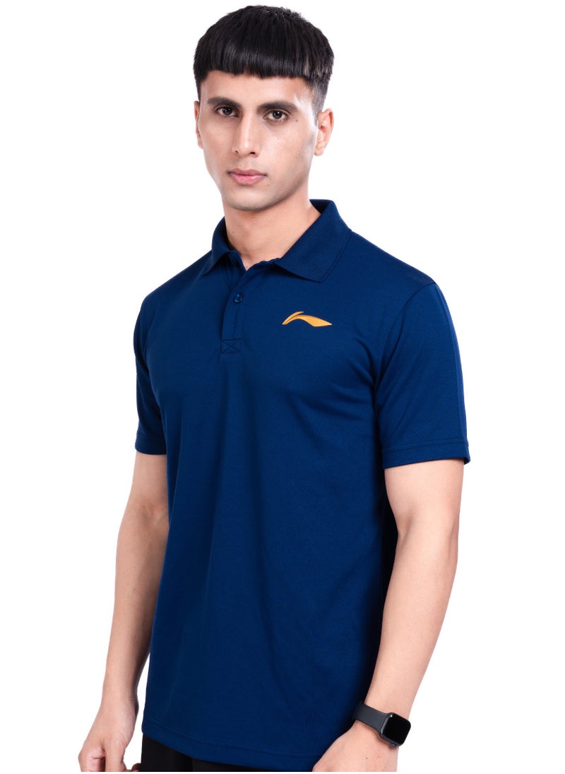 LINING POLO-T-SHIRT- (NAVY) (ATST997-3-2XL)