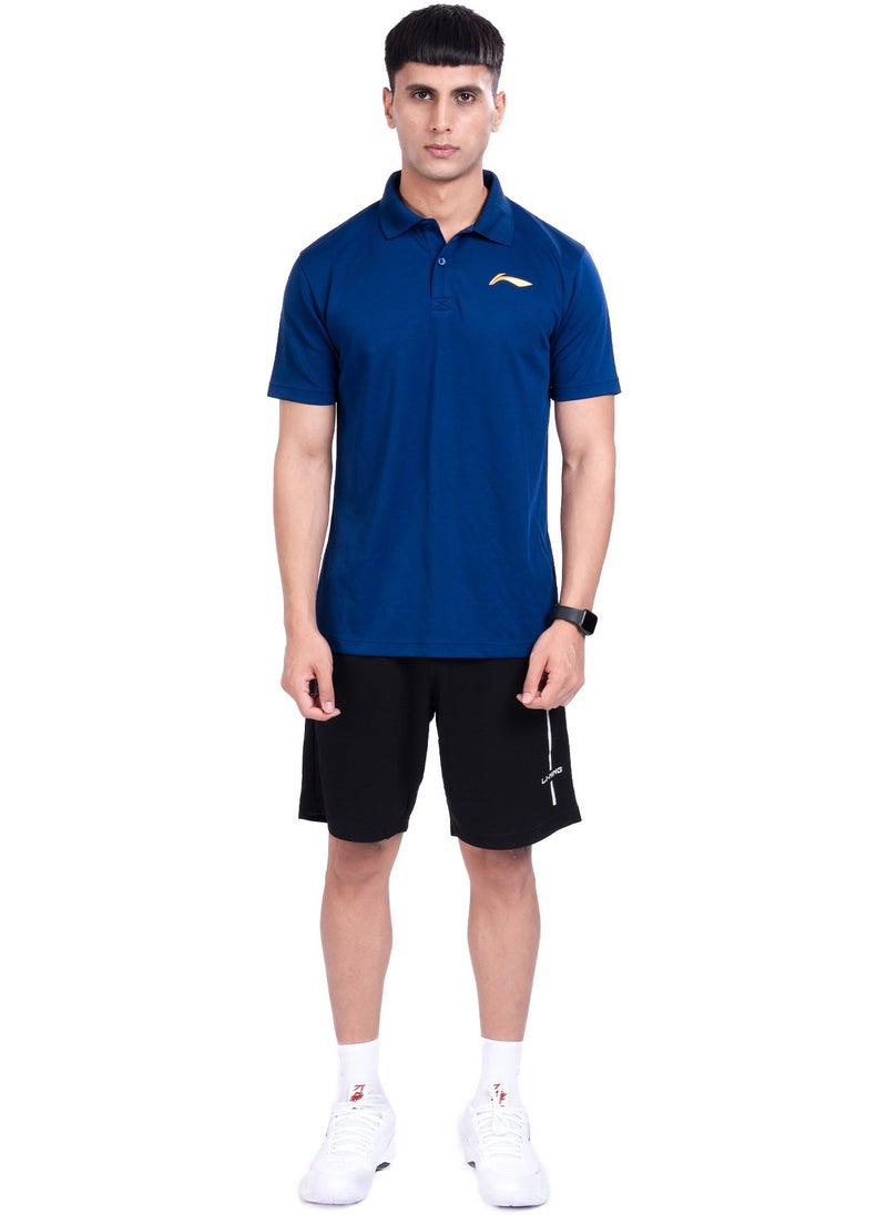 LINING POLO-T-SHIRT- (NAVY) (ATST997-3-2XL)