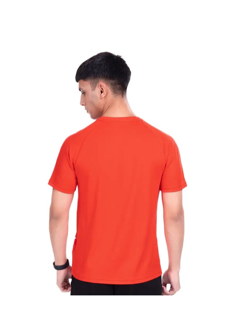 LINING PRISM ROUND NECK-T-SHIRT- (RED) (ATST963-3-S)