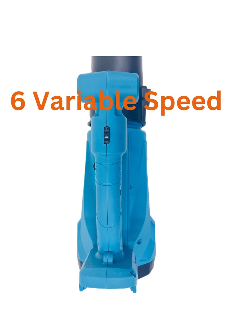 Cordless Blower, 168V Battery-Powered Leaf Blower, 24000 RPM Motor, 6 Variable Speeds, Includes 2 Rechargeable Batteries, Fast Charger, and Nozzle Attachments, BN-HKBL021