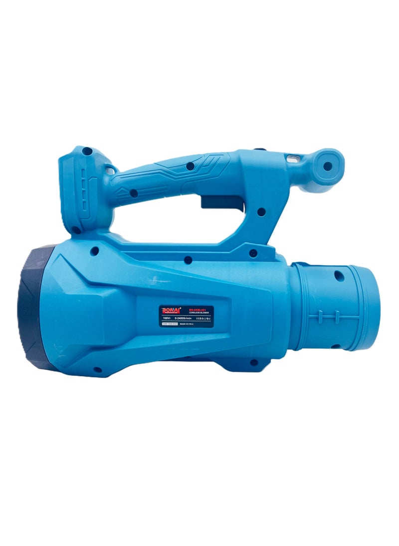 Cordless Blower, 168V Battery-Powered Leaf Blower, 24000 RPM Motor, 6 Variable Speeds, Includes 2 Rechargeable Batteries, Fast Charger, and Nozzle Attachments, BN-HKBL021