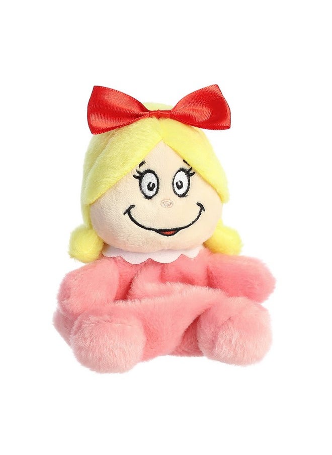 ® Whimsical Dr. Seuss™ Cindy-Lou Who Palm Pals™ Stuffed Animal - Magical Storytelling - Officially Licensed - Pink 5 Inches