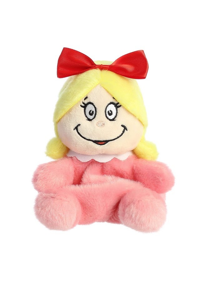 ® Whimsical Dr. Seuss™ Cindy-Lou Who Palm Pals™ Stuffed Animal - Magical Storytelling - Officially Licensed - Pink 5 Inches