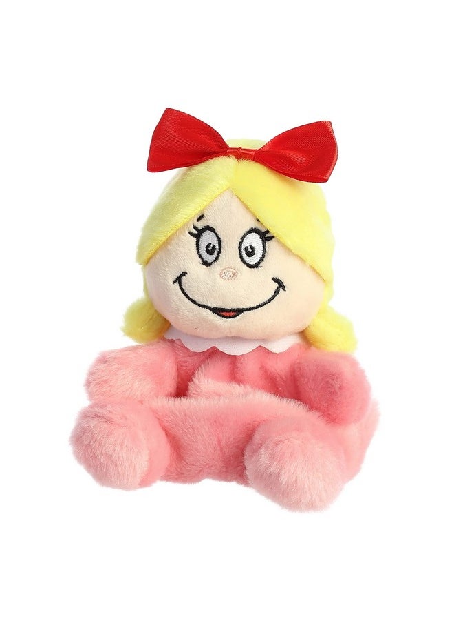 ® Whimsical Dr. Seuss™ Cindy-Lou Who Palm Pals™ Stuffed Animal - Magical Storytelling - Officially Licensed - Pink 5 Inches